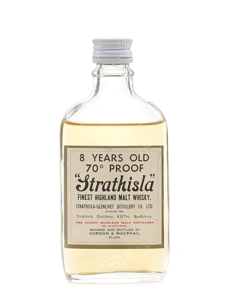 Strathisla 8 Year Old Bottled 1970s - Gordon & MacPhail 5cl / 40%