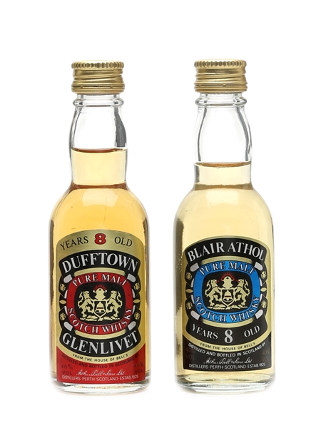 Blair Athol & Dufftown Glenlivet 8 Year Old Arthur Bell & Sons 2 x 5cl / 40%