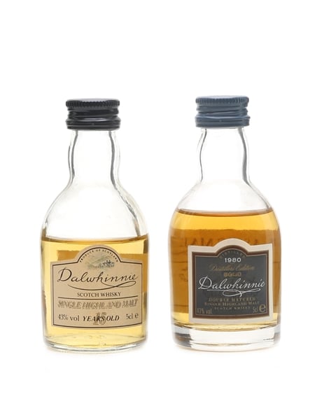 Dalwhinnie 15 Year Old & 1980 Distillers Edition  2 x 5cl / 43%