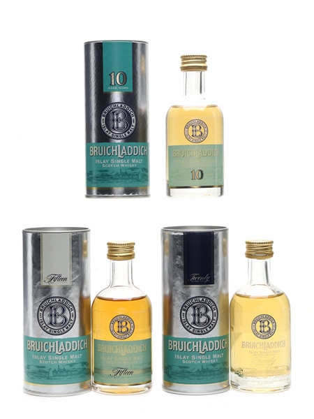 Bruichladdich 10, 15 & 20 Year Old  3 x 5cl / 46%