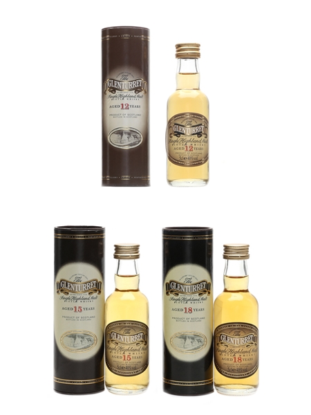 Glenturret 12, 15 & 18 Year Old  3 x 5cl / 40%