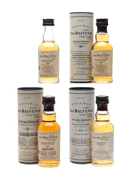 Balvenie Founder's Reserve, Double Wood, Single Barrel 4 x 5cl