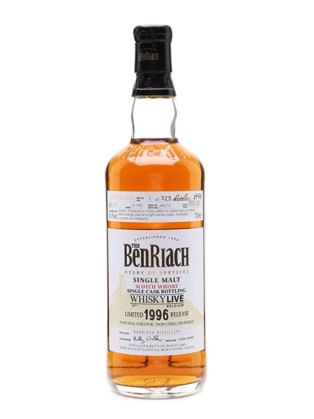 Benriach 1996 Single Cask Whisky Live Belgium - Bottle No. 1 70cl / 50%