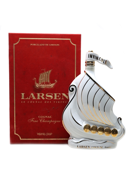 Larsen Viking Ship Cognac Ceramic Decanter 70cl / 40%