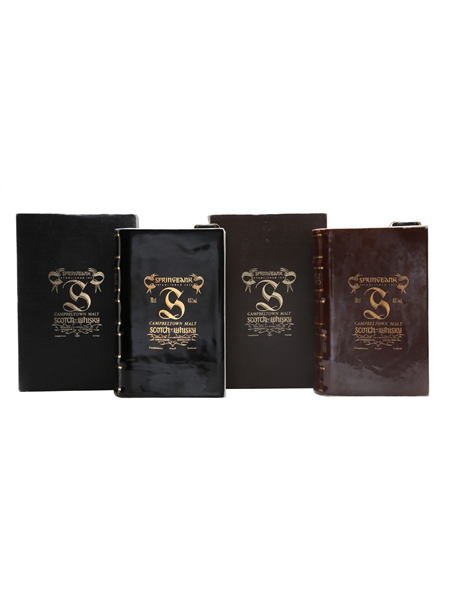 Springbank 8, 10, 12 & 15 Year Old Volume I, II, III & IV - Ceramic Book 4 x 70cl / 43%