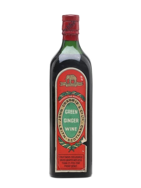 Crabbie Green Ginger Wine Bottled 1950s 75cl / 14%