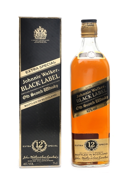 Johnnie Walker Black Label 12 Year Old Bottled 1980s 75cl / 40%