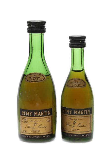 Remy Martin VSOP Bottled 1970s 2 x 3cl-5cl / 40%