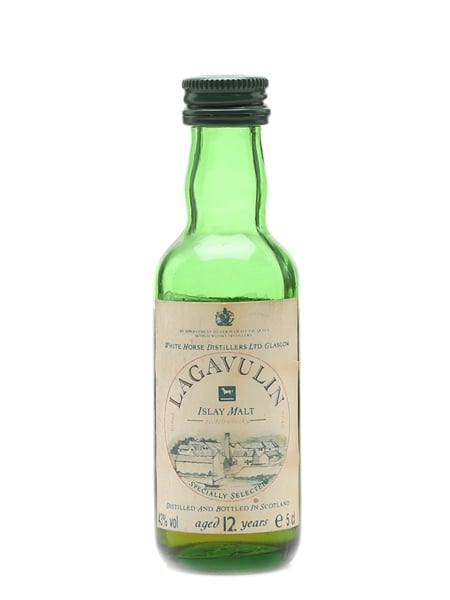 Lagavulin 12 Year Old Bottled 1980s - White Horse Distillers 5cl / 43%