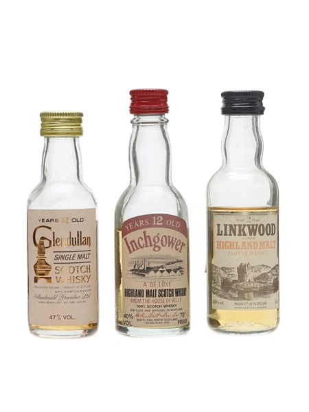 Glendullan, Inchgower & Linkwood 12 Year Old 3 x 5cl