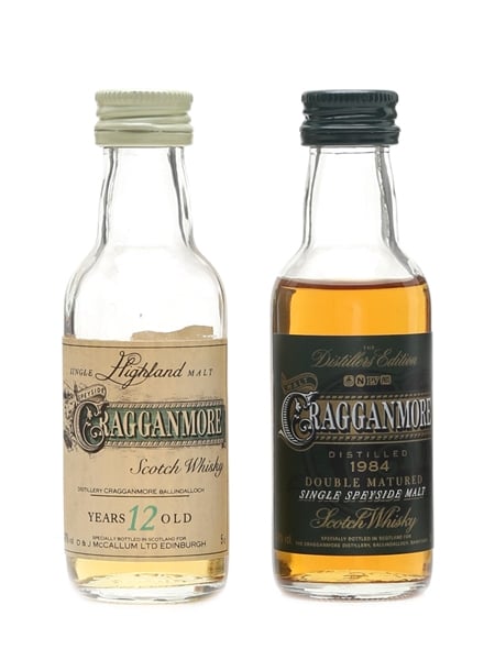 Cragganmore 12 Year Old & 1984  2 x 5cl / 40%