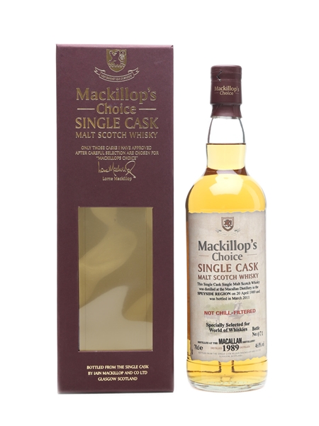 Macallan 1989 Mackillop's Choice - World Of Whiskies 70cl