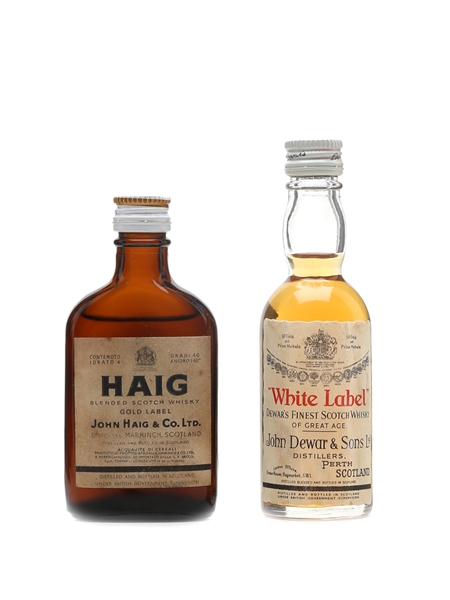 Haig & White Label Bottled 1960s 