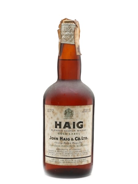 Haig's Gold Label Spring Cap Bottled 1960s - Ferraretto 75cl / 43%