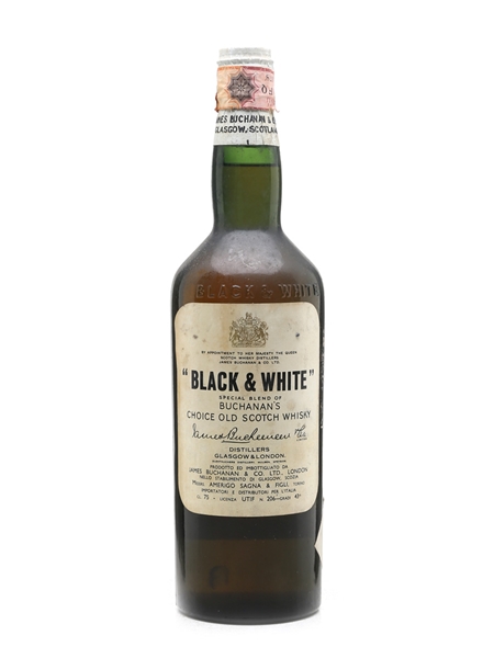 Black & White Spring Cap Bottled 1960s - Amerigo Sagna 75cl / 43%