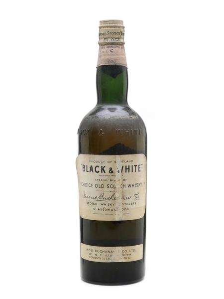 Black & White Spring Cap Bottled 1950s 75cl / 43%