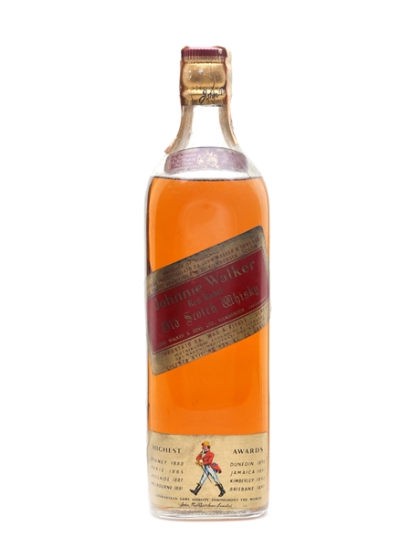 Johnnie Walker Red Label Bottled 1960s - Wax & Vitale 75cl / 43%