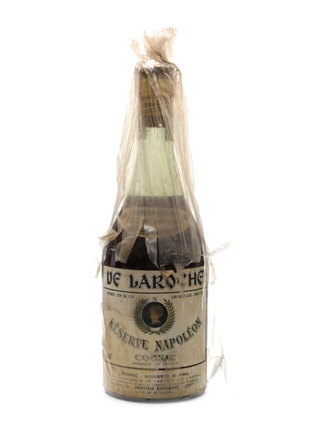 De Laroche Reserve Napoleon Cognac Bottled 1960s - Fratelli Paparone 73cl / 40%