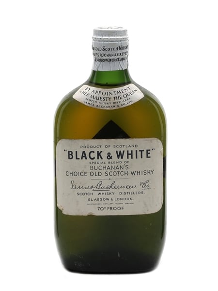 Black & White Spring Cap Bottled 1950s 37.5cl / 40%