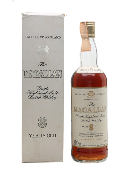 Macallan 8 Year Old Bottled 1980s - Rinaldi 75cl / 43%