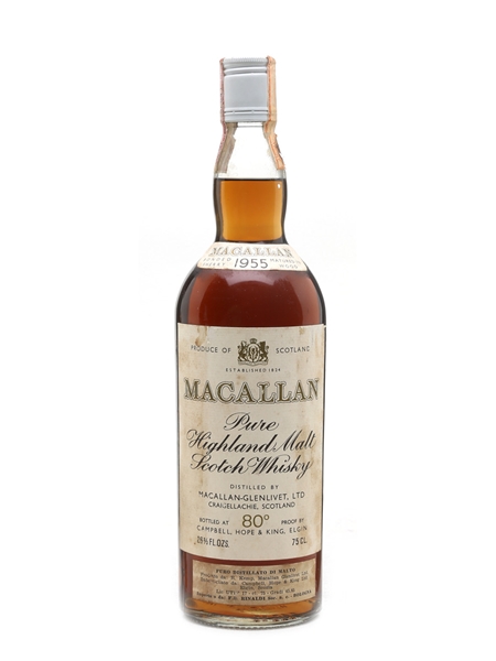 Macallan 1955 Campbell, Hope & King Bottled 1970s - Rinaldi 75cl / 46%