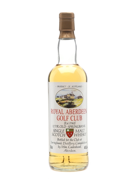 Springbank 12 Year Old Royal Aberdeen Golf Club - Wm Cadenhead 70cl / 46%