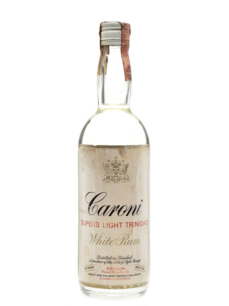 Caroni Superb Light Trinidad White Rum Bottled 1960s - Abbot Wine And Spirit Distributors 75.7cl / 40%