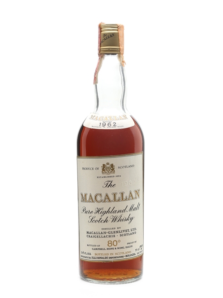 Macallan 1962 Campbell, Hope & King Bottled 1970s - Rinaldi 75cl / 46%