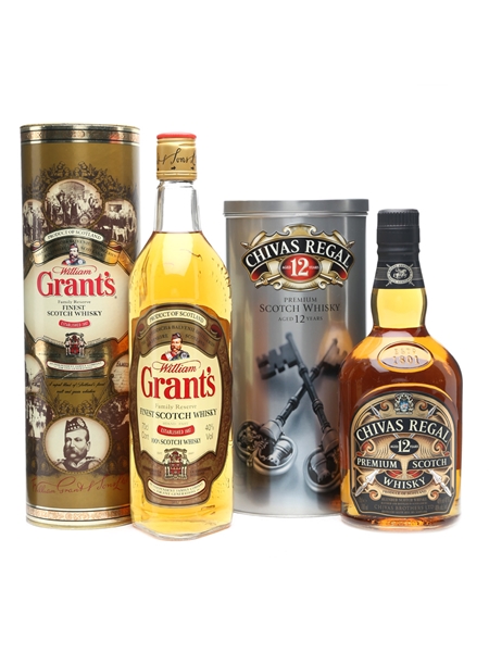 Grant's & Chivas Regal 12yo 70cl & 75cl 