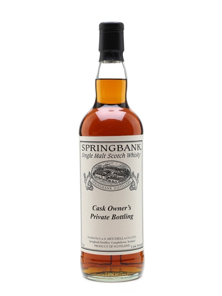 Springbank 1993 Cask #444 Cask Owner's Private Bottling 70cl