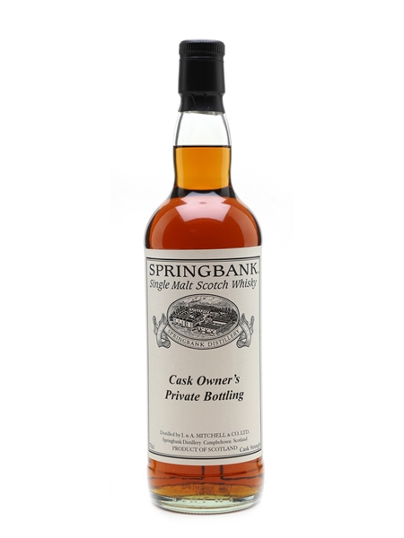 Springbank 1993 Cask #444 Cask Owner's Private Bottling 70cl