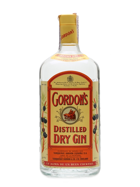 Gordon's Dry Gin Bottled 1970s - Spain 100cl / 43%