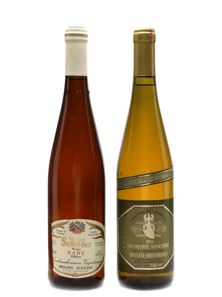 Michel Schafer 1990 & Ferdinand Pieroth 1994 Riesling & Silvaner 2 x 75cl