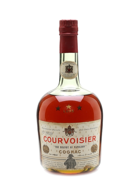 Courvoisier 3 Star Luxe Bottled 1960s 70cl / 40%