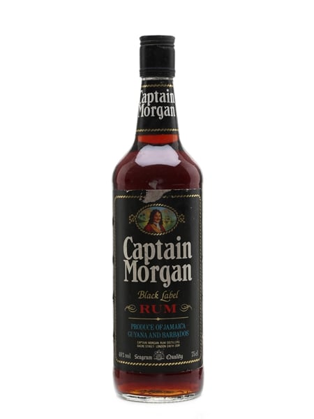 Captain Morgan Black Label Bottled 1980s - Seagram 75cl / 40%