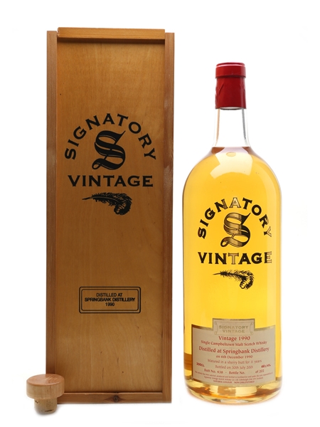 Springbank 1990 11 Year Old Bottled 2001 - Signatory Vintage 300cl / 46%