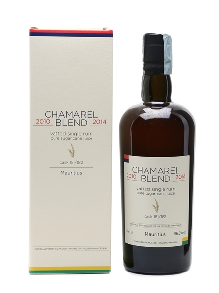 Chamarel 2010 & 2014 Blend Bottled 2017 - Velier 70cl / 56.5%