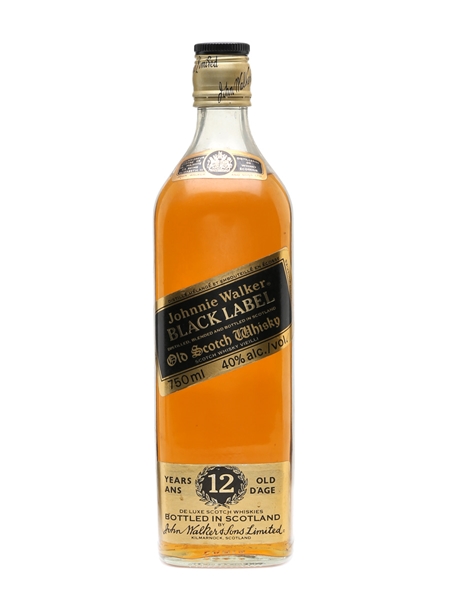 Johnnie Walker Black Label 12 Year Old Bottled 1980s 75cl / 40%