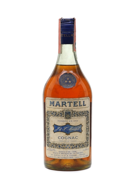 Martell 3 Star Bottled 1960s-1970s - Carlo Salengo 73cl / 40%