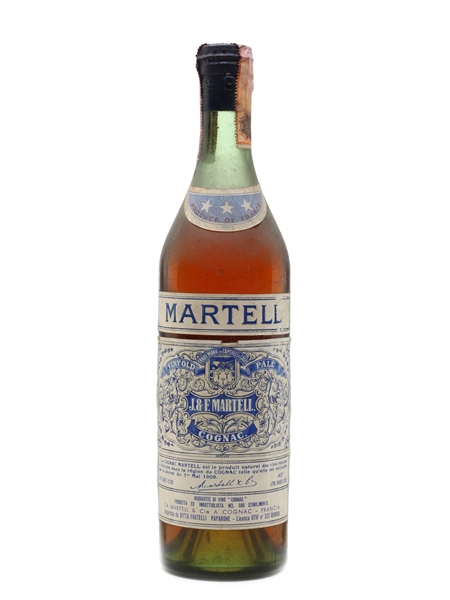 Martell 3 Star VOP Spring Cap Bottled 1950s -  Fratelli Paprone 73cl / 40%