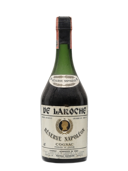 De Laroche Reserve Napoleon Cognac Bottled 1960s - Fratelli Paparone 73cl / 40%