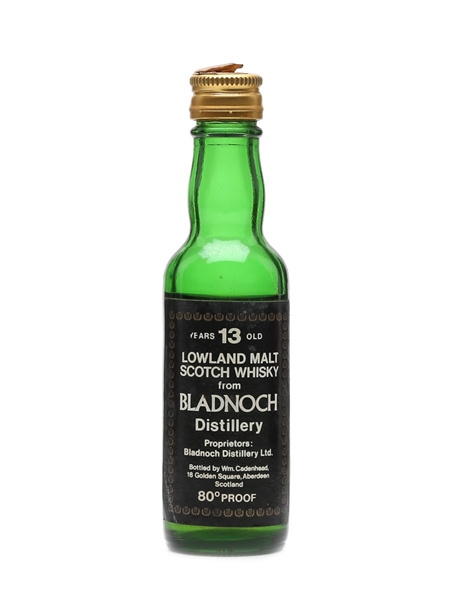 Bladnoch 13 Year Old Bottled 1970s - Cadenhead's 5cl / 46%