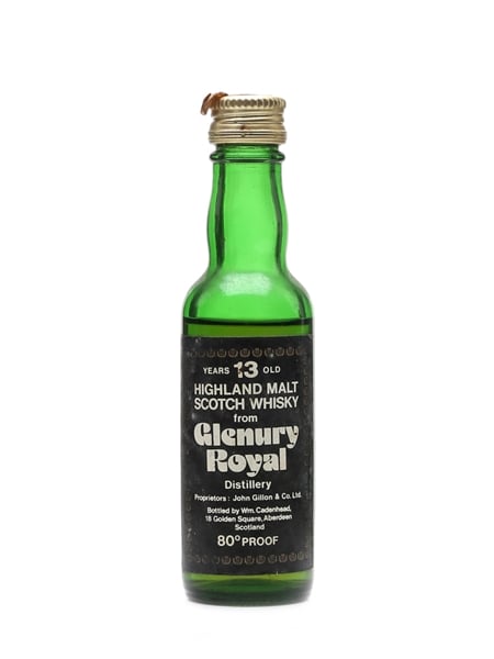 Glenury Royal 13 Year Old Bottled 1970s - Cadenhead's 5cl / 46%