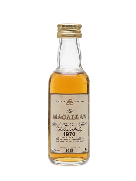 Macallan 1970 Bottled 1988 5cl / 43%