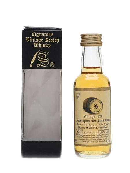 Miltonduff 1978 21 Year Old Bottled 1999 - Signatory Vintage 5cl / 59.2%