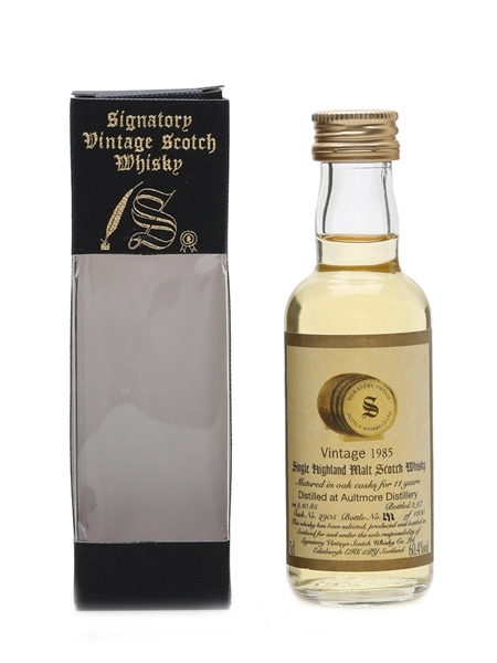 Aultmore 1985 11 Year Old Bottled 1997 - Signatory Vintage 5cl / 60.4%