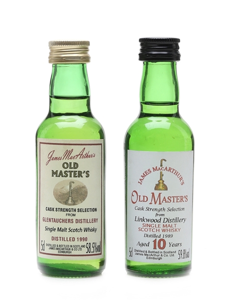 Glentauchers 1990 & Linkwood 1989 James MacArthur's Old Master's 2 x 5cl