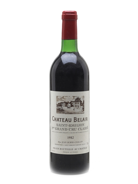 Chateau Belair 1982 Grand Cru Classe - Saint Emilion 75cl