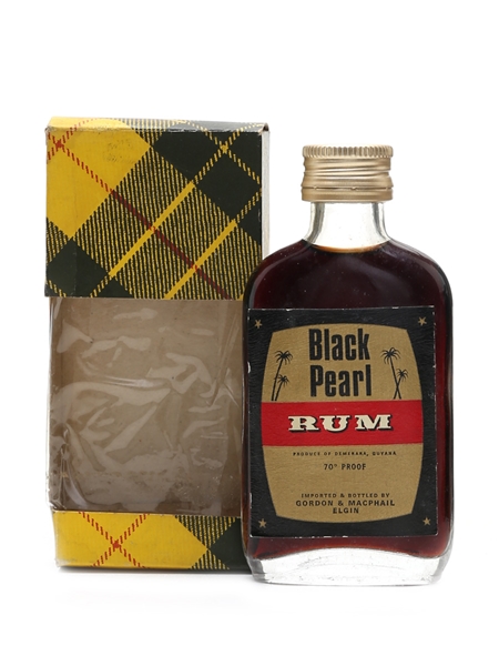 Black Pearl Demerara Rum Bottled 1970s - Gordon & MacPhail 5cl / 40%