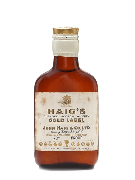 Haig's Gold Label Spring Cap Bottled 1950s 5cl / 40%